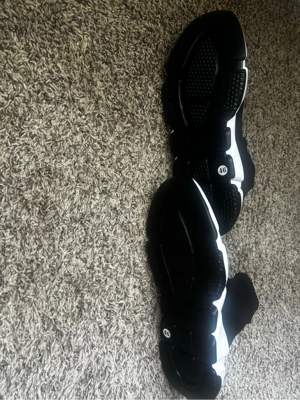 Balenciaga Black and White Sock-Style Trainer Sneakers